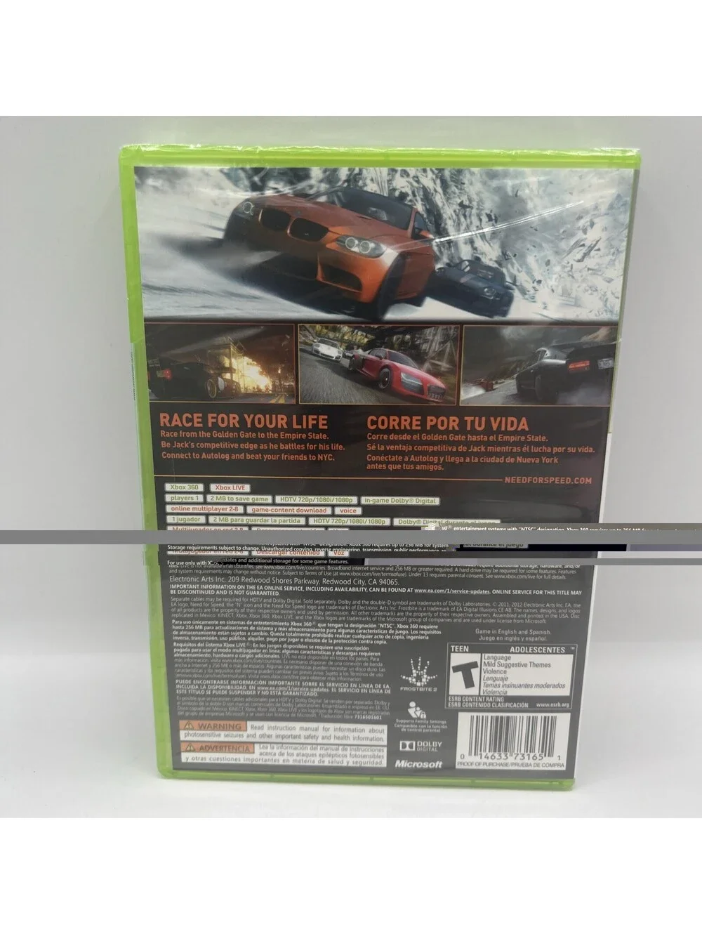 Need for Speed: The Run (Microsoft Xbox 360, 2011) Brand New Sealed Video Game